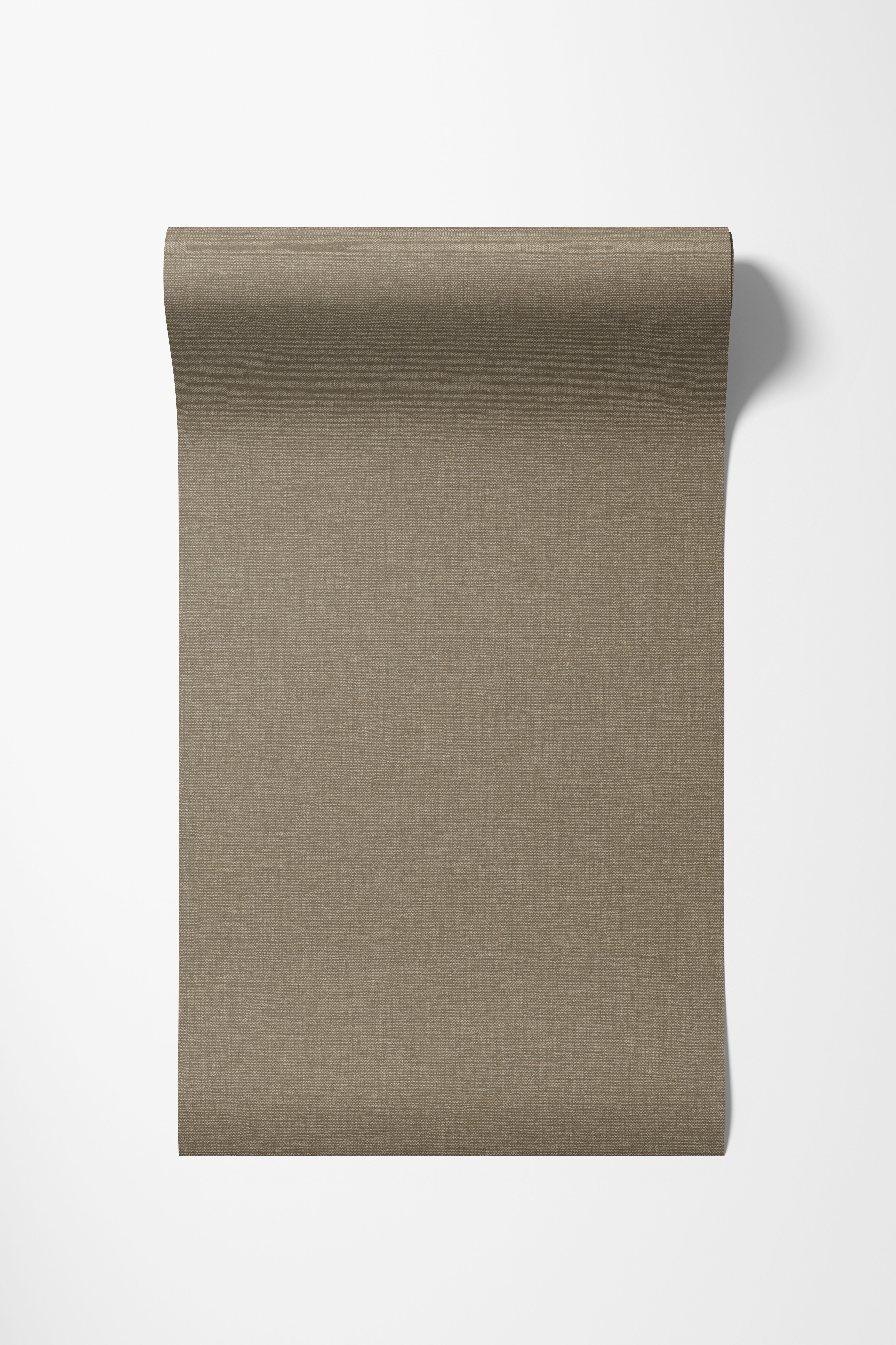 Dutch Wallcoverings Vliesbehang Linnen Touch uni bruin