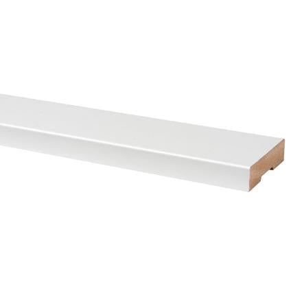 Deurlijst MDF folie (1970) 18x70mm wit carre 260 cm.