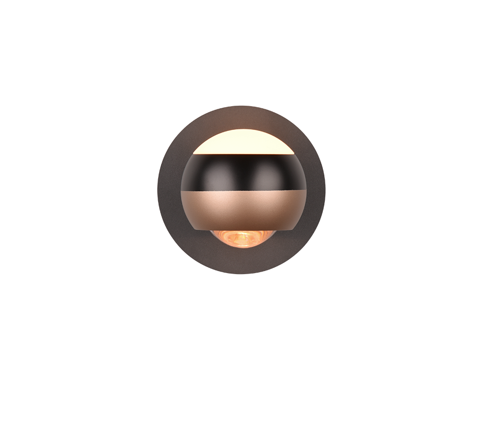 Trio Select wandlamp Orbit mat zwart