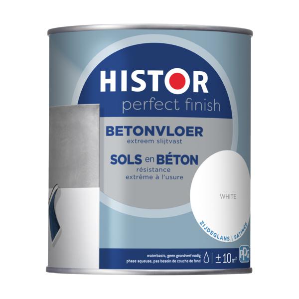 Histor Perfect Finish Lak Betonvloer White Zijdeglans 750 ml.