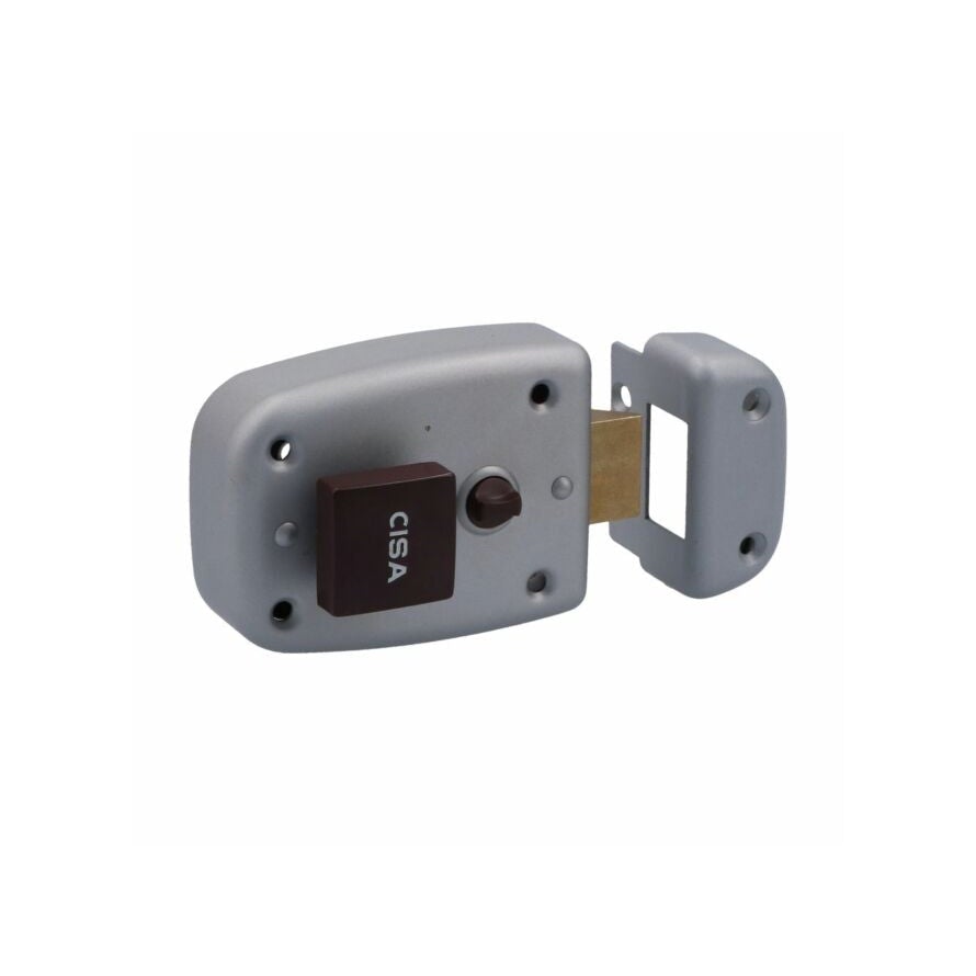 Cisa opleg bijzetslot 54310 knopbediend binnenzijde dag + hold open + losse buitencil. L/R incl. sluitkom