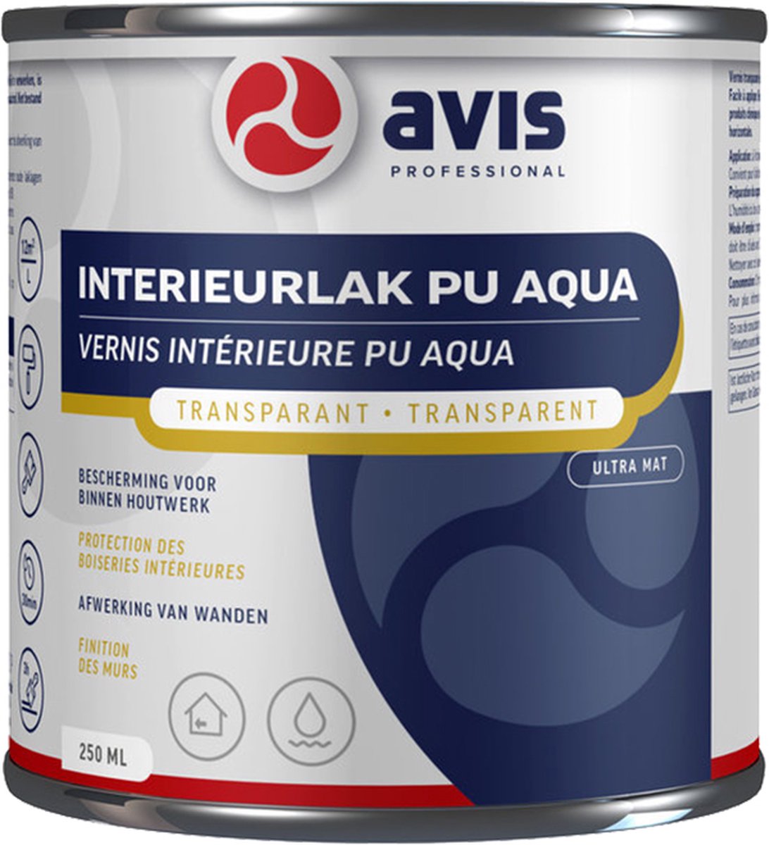 Avis Aqua PU interieurlak ultra mat 250ml