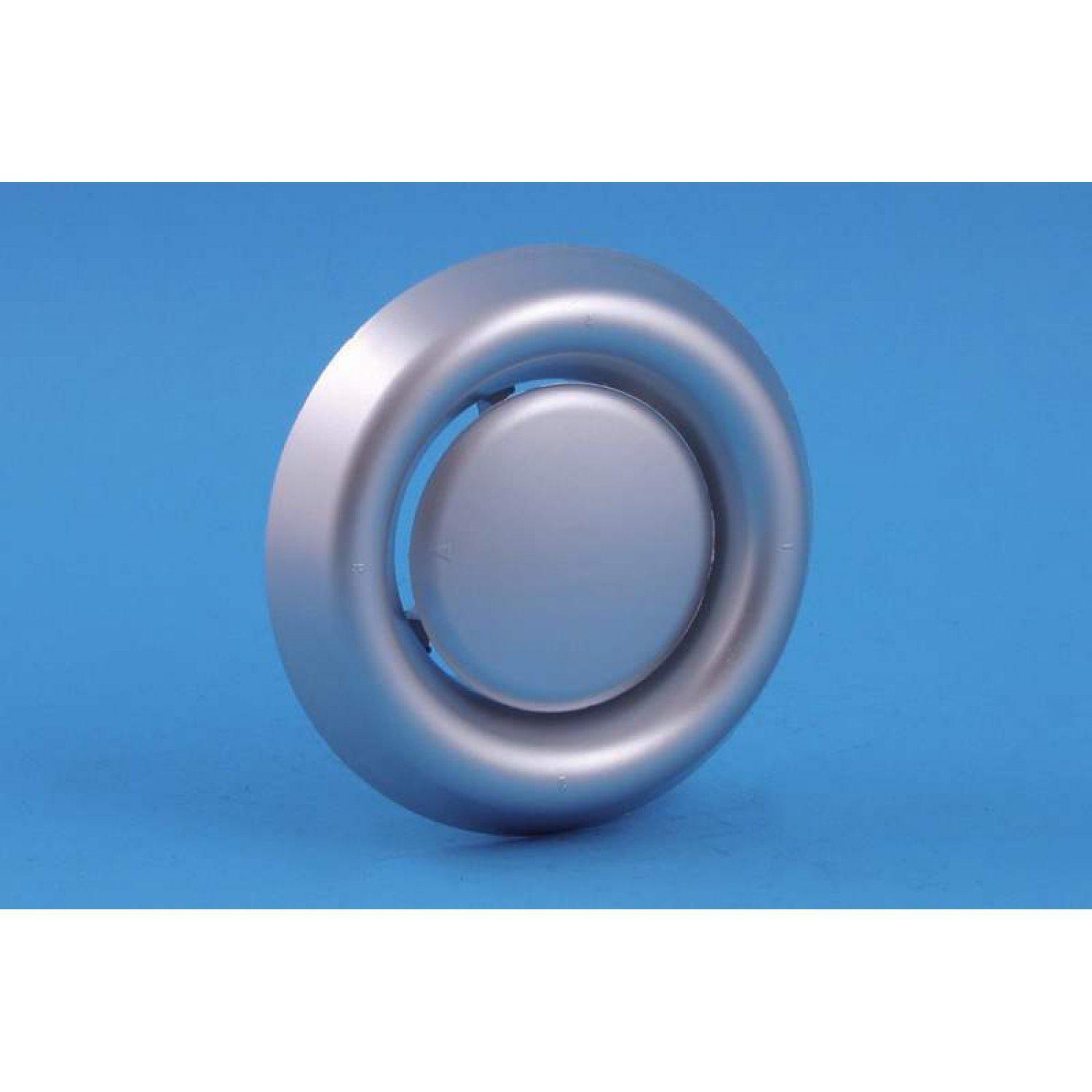 Afzuigventiel 100/125 mm. aluminium