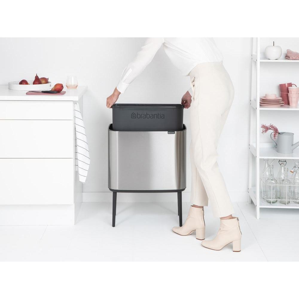 Brabantia Bo Touch Bin afvalemmer 36 ltr. Matt Steel Fingerprint Proof