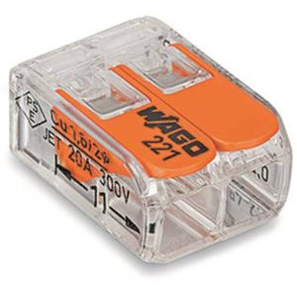 Wago verbindingsklem 2-voudig (100 stuks)