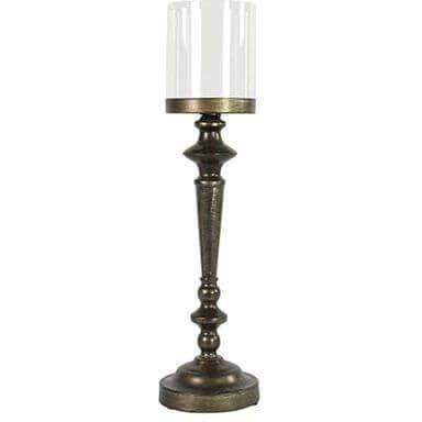 Theelichthouder rond Juan S zwart