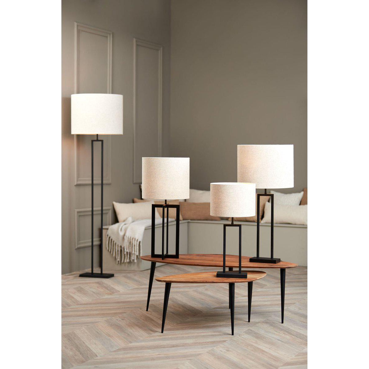 Light & Living lampvoet Shiva 20x10x55cm zwart