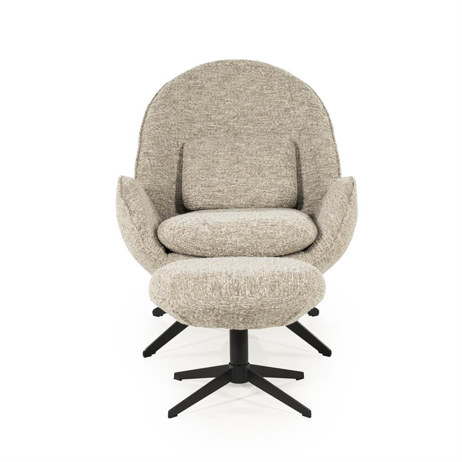 Eleonora fauteuil Ryan - taupe Zora