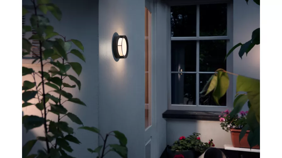 Wandlamp Philips Actea zwart 1x12W 176V