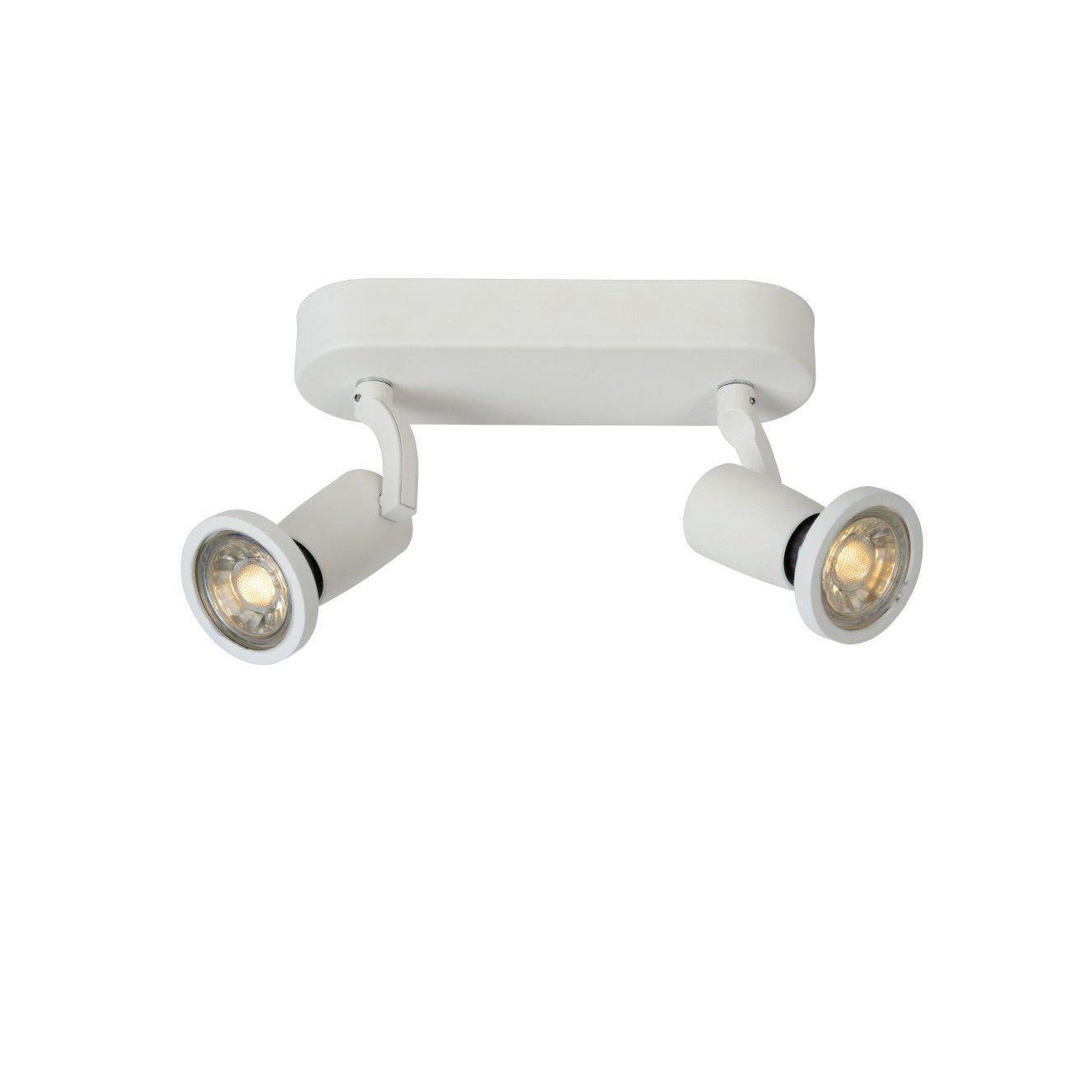 Lucide Jaster-LED plafondspot LED GU10 2x5W 2700K wit