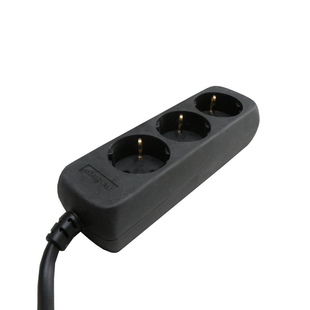 TCD 3V + RA 3 meter 3x1.5mm² zwart