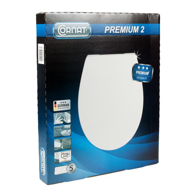 Cornat Premium 2 toiletbril softclose wit