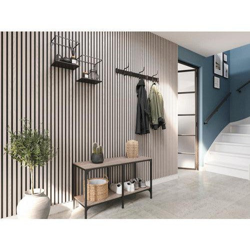 Decowall akoestisch paneel grijs eiken 260x30cm - 2 stuks