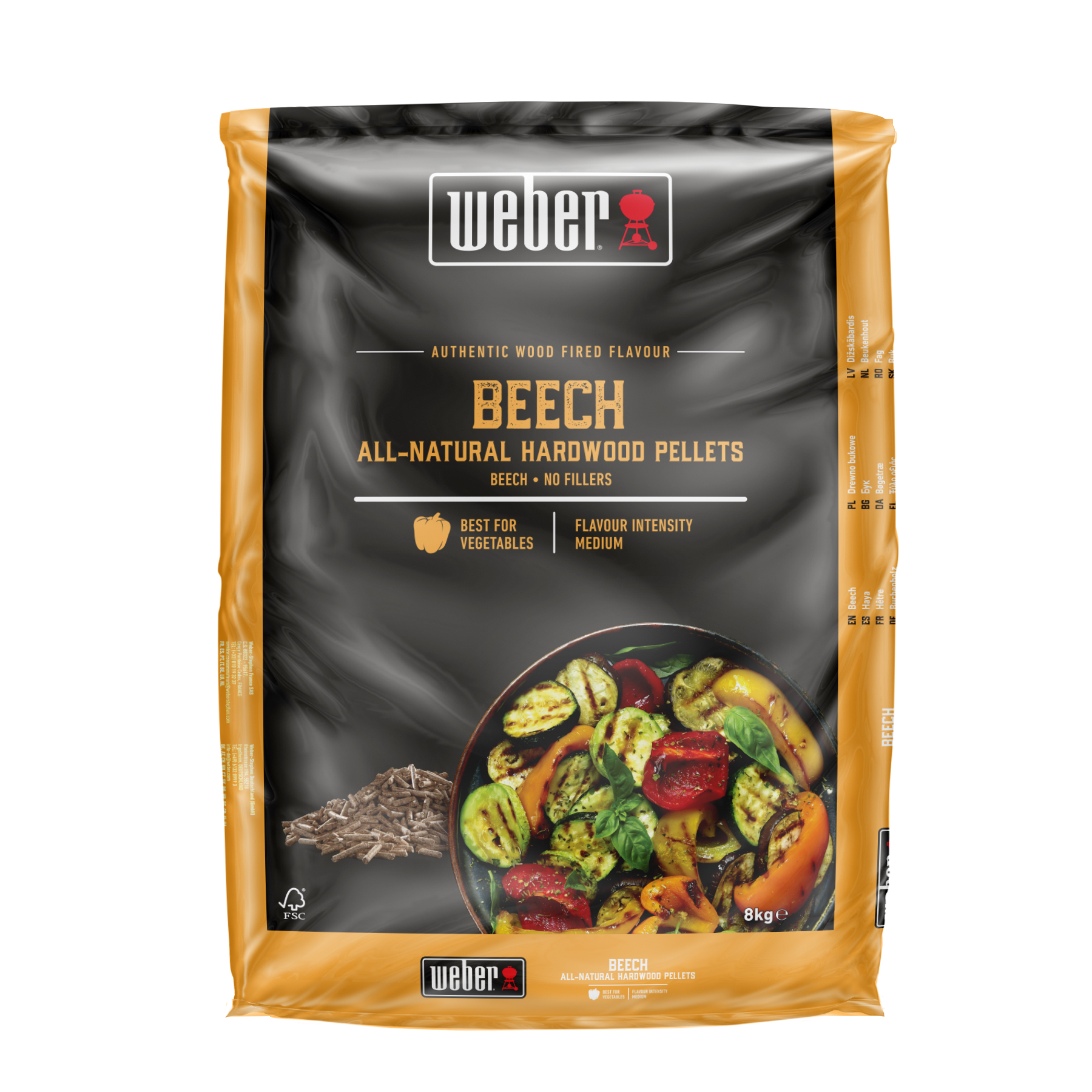 Weber Wood Pellets Beech, 8 kg zak