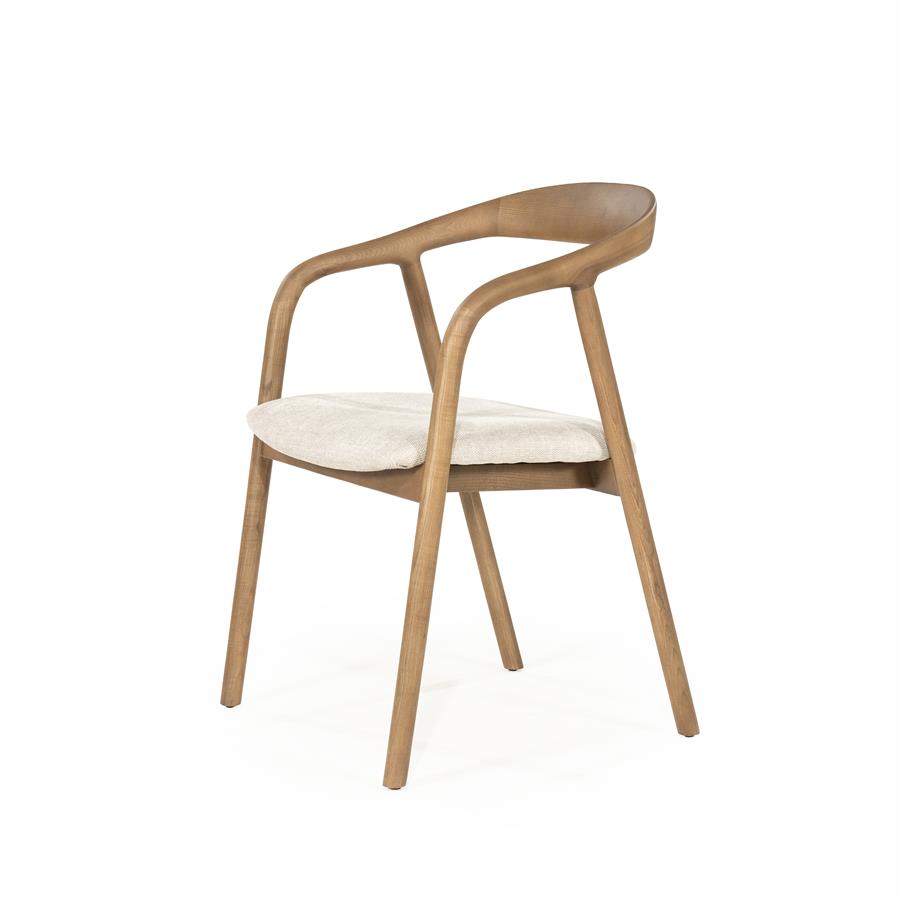 Eleonora eetkamerstoel Rayven - lichtbruin