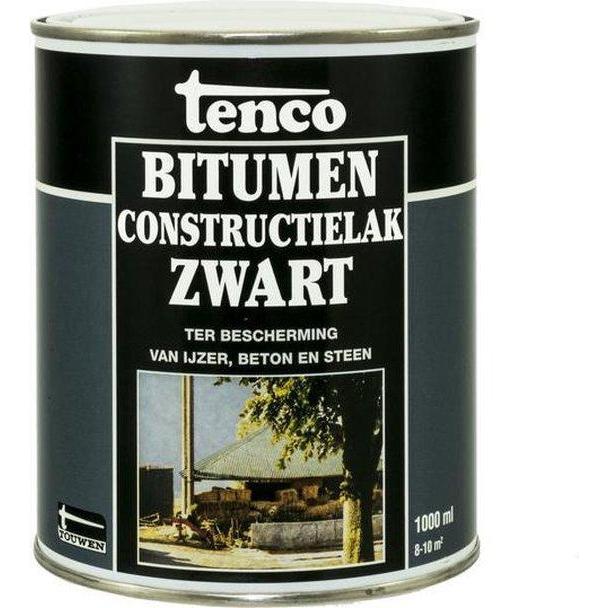 Tenco bitumen constructielak 1 liter zwart