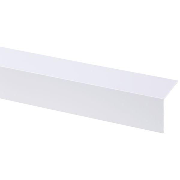 Hoekprofiel kunststof 35x35mm wit 260 cm.