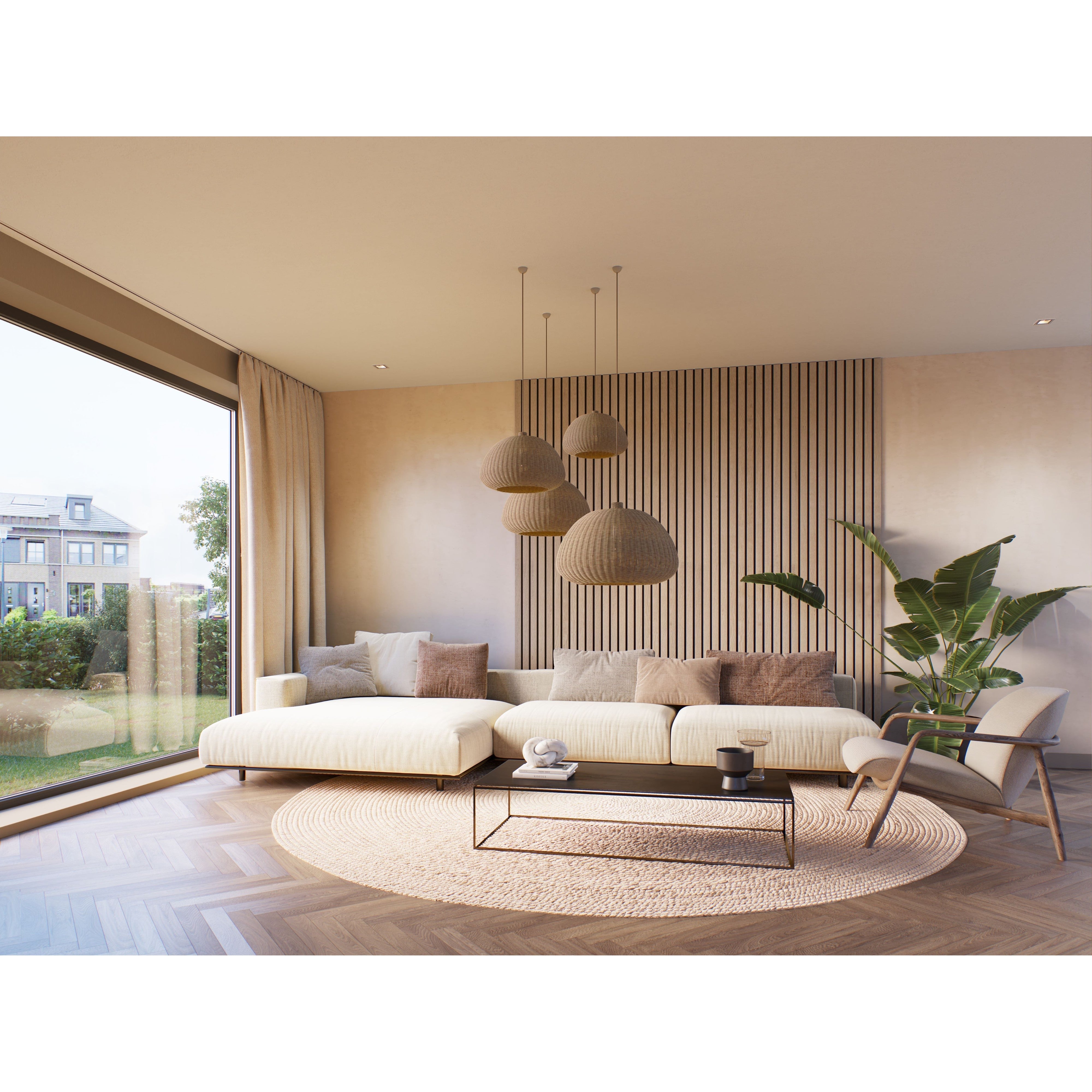 Decowall akoestisch advanced natuur eiken 2600x300x17mm - 2 stuks