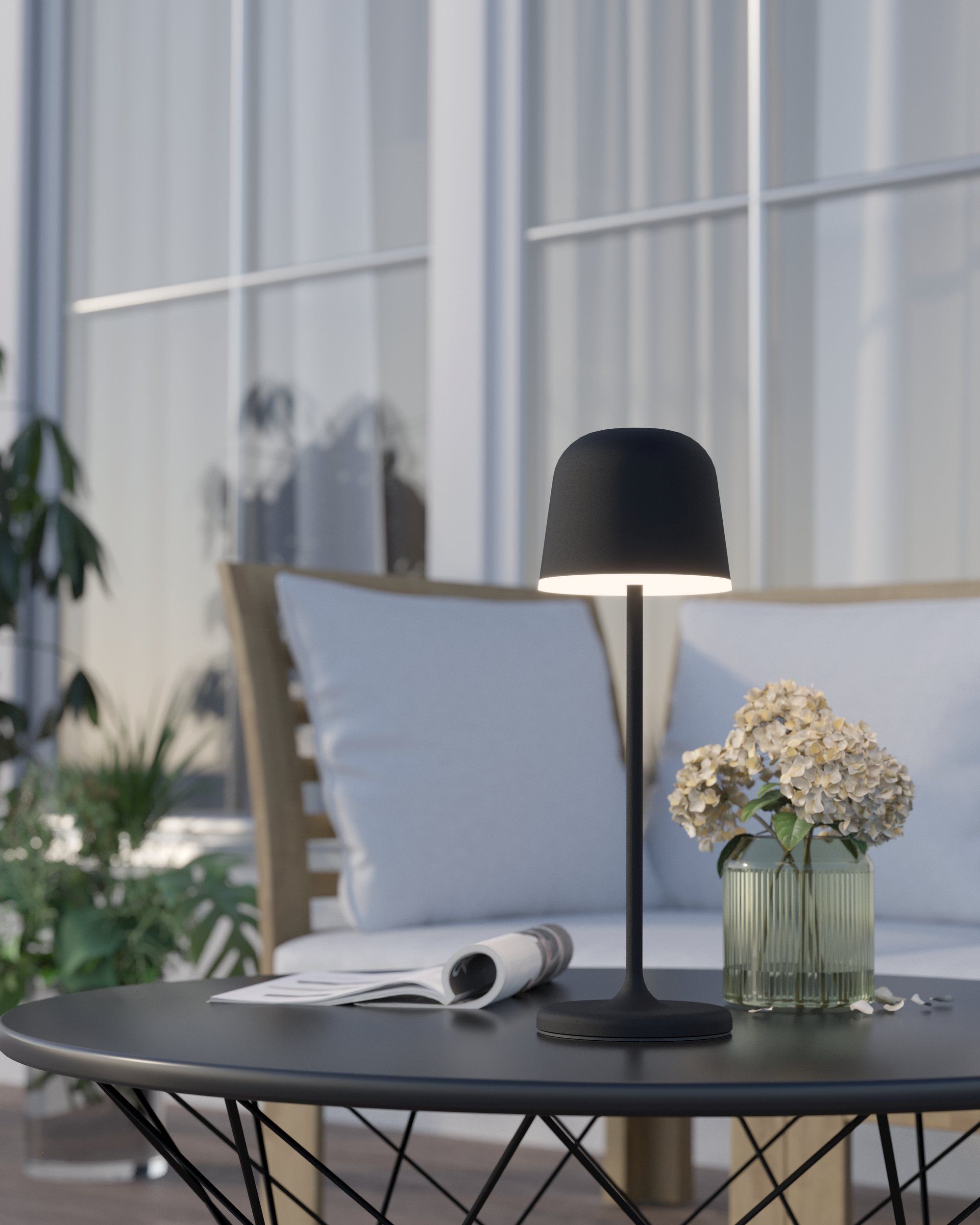 Eglo TL/1 LED MANNERA USB/TOUCHD. 200LM/3000K ZWART