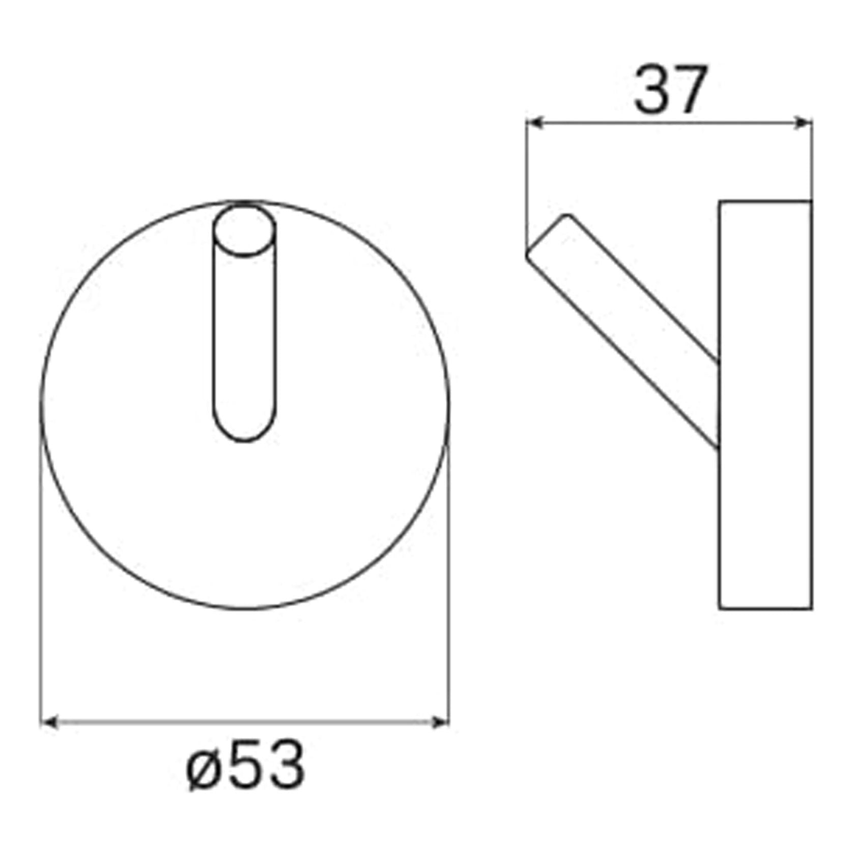Haceka Kosmos enkele haak grafiet