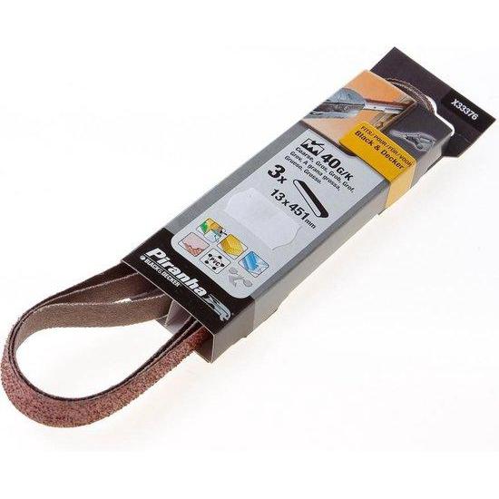Piranha schuurbanden voor Powerfile 13mm K40