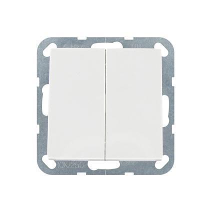 Gira ST55 schakelaar wissel/wissel wit