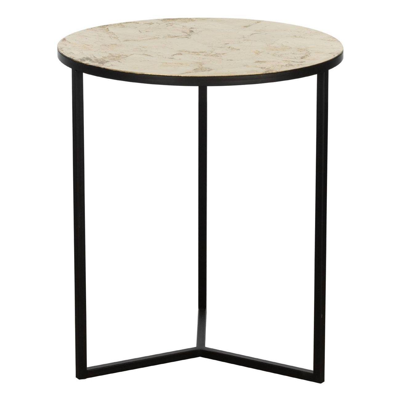 TISCH H-555 Ø480MM GOLD-PAT./SW 'TOWADA'