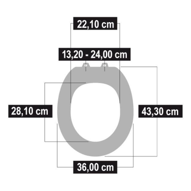 Cornat Premium 9 toiletbril softclose wit