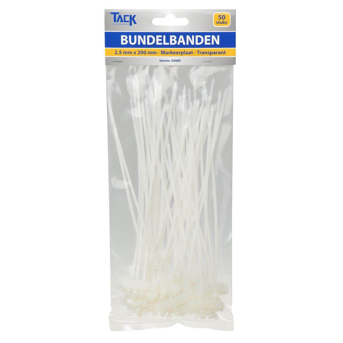 Bundelbandje + naamplaatje 50 st.