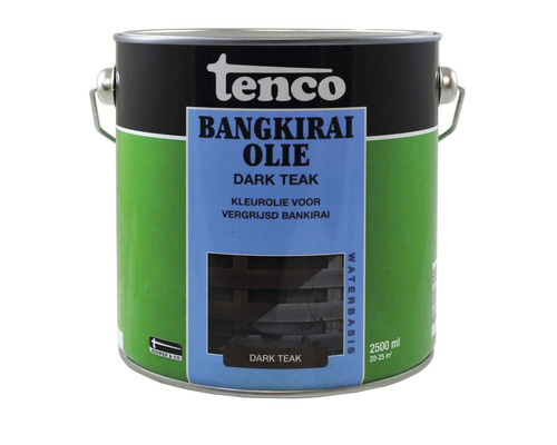 Tenco bangkirai olie 2,5 liter dark teak