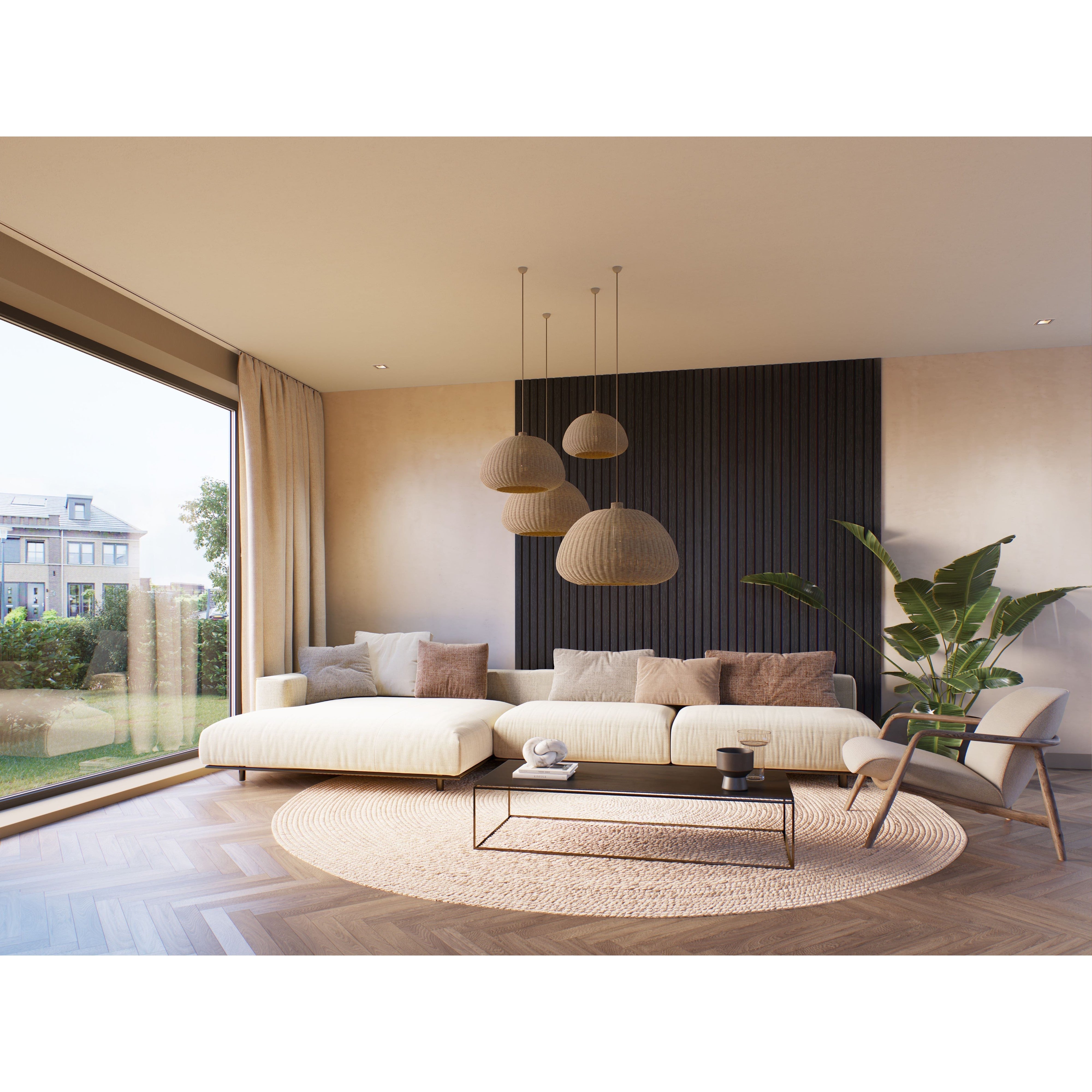 Decowall akoestisch paneel advanced lava eiken 2600x300x17mm - 2 stuks