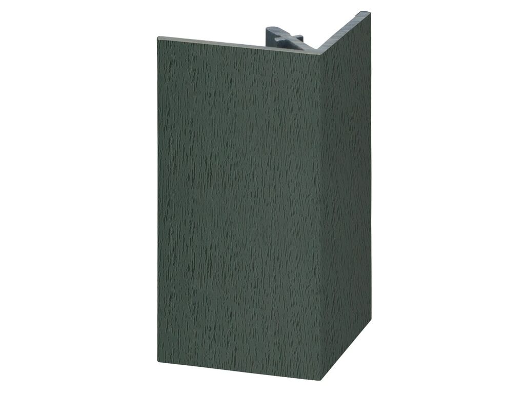 Keralit uitwendig rechthoekprofiel 46x46mm donkergroen 4 meter