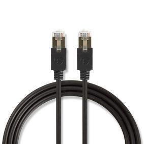 Cat 6 F/UTP-netwerkkabel, RJ45 (8P8C) male - RJ45 (8P8C) male, 3 mtr., antraciet