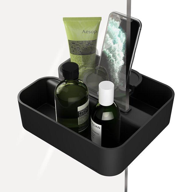 Tiger 2-Store douchemand voor douchewand zwart