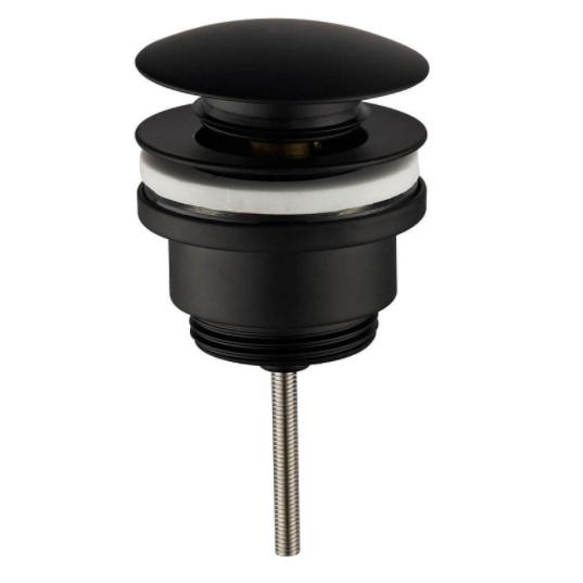 Caral clickwaste afvoerplug 5/4" mat zwart 