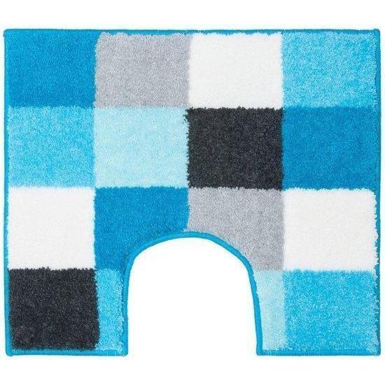 Casilin Blocks toiletmat aqua 50x60