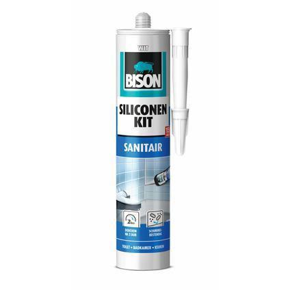 Bison siliconenkit sanitair wit 310ml