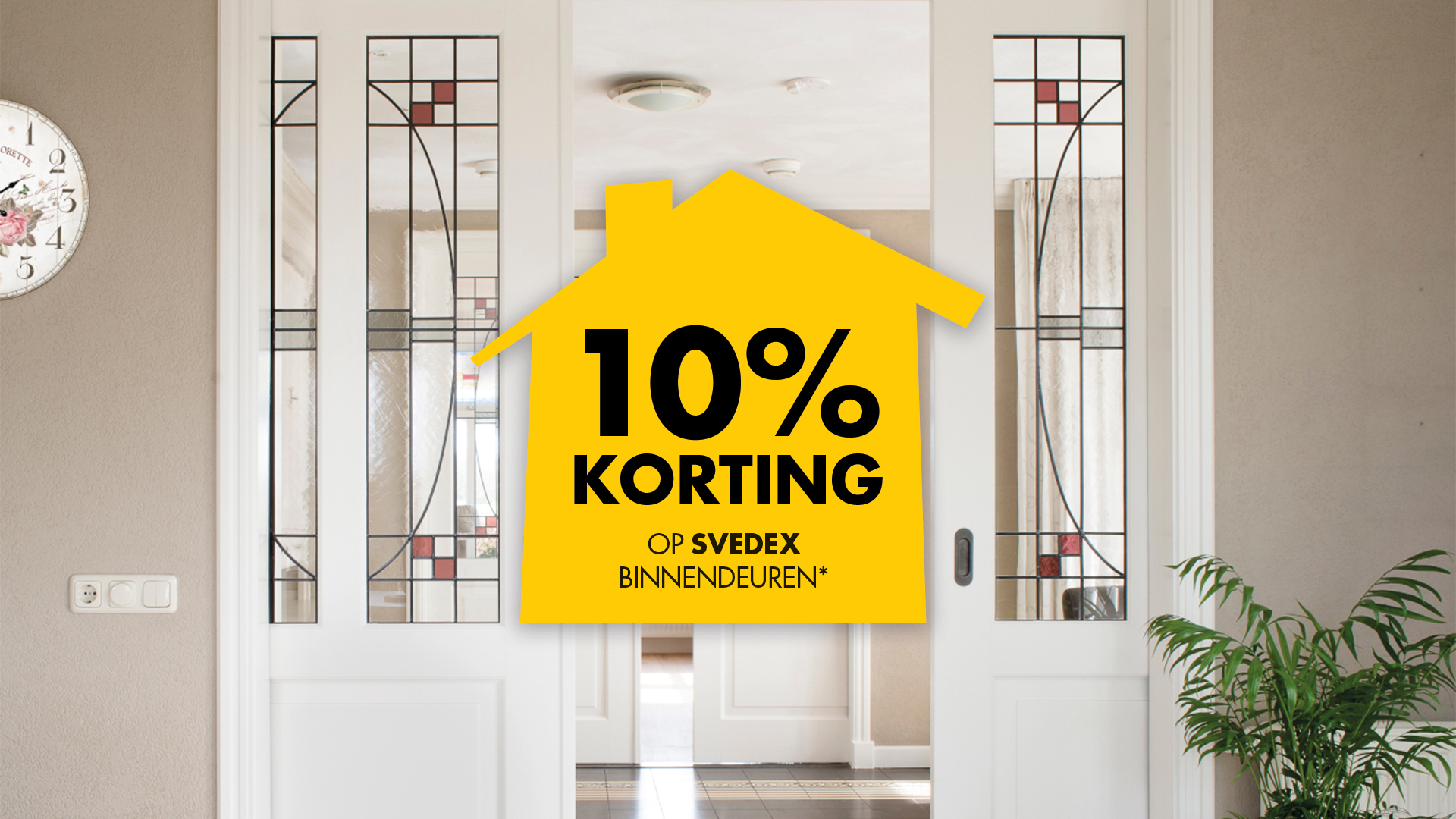 10% korting op Svedex deuren 