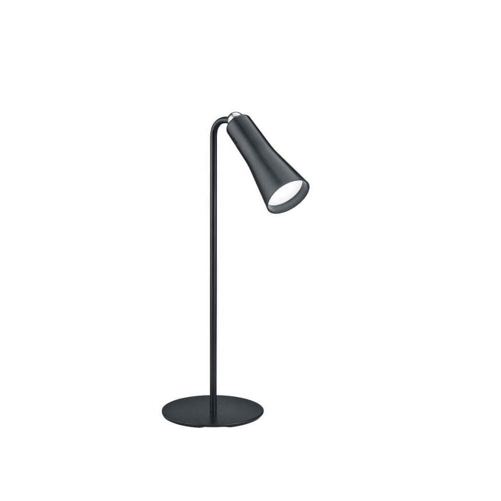 Trio bureaulamp Maxi oplaadbaar zwart