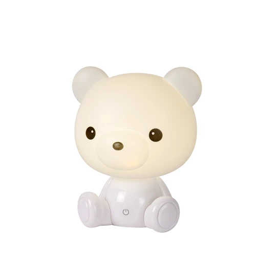 Lucide Dodo Bear tafellamp kinderkamer LED dimbaar 3 StepDim wit