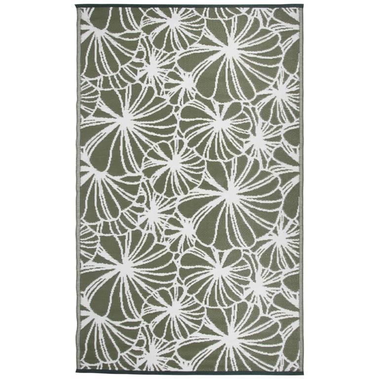 Esschert Design Tuintapijt floraal motief 241x151,5 cm.
