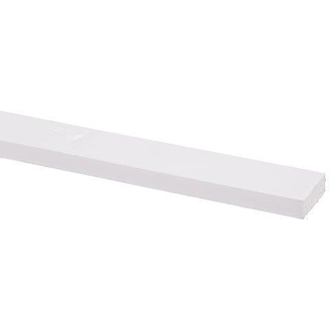 Schaaflat grenen gegrond 9,5x28mm wit 270cm