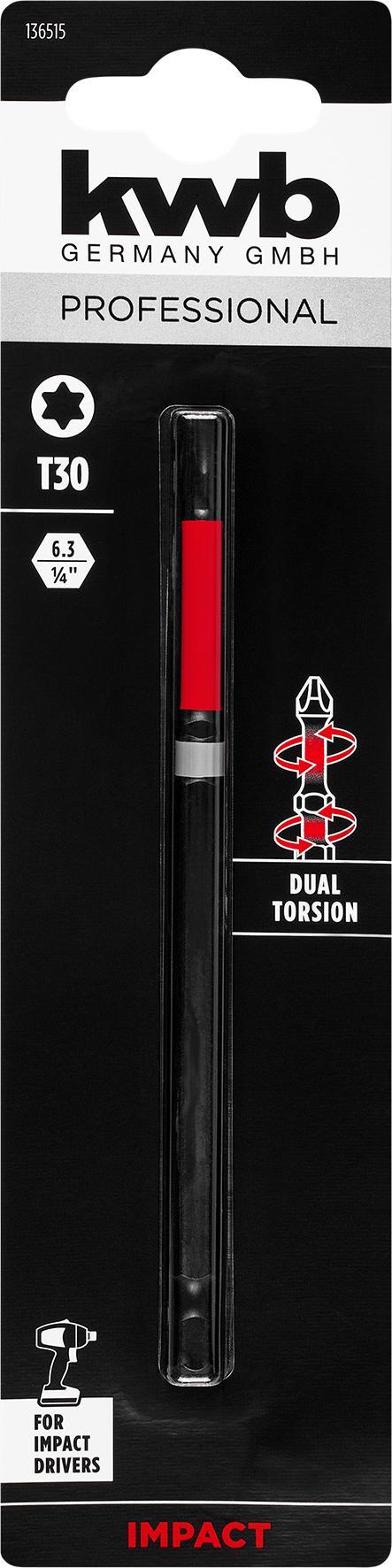 KWB Double Torsion Bits T30 120 mm - 2 stuks