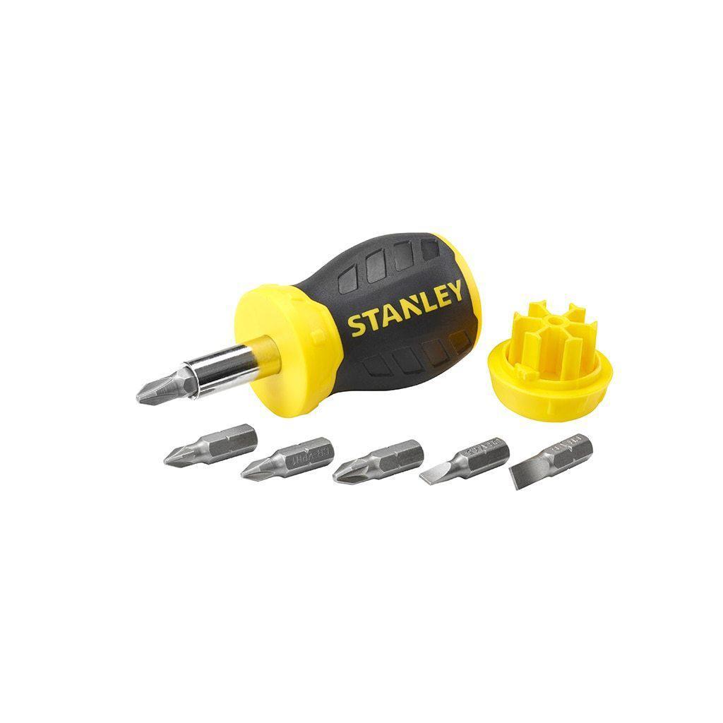 Stanley Multibit Stubby schroevendraaier