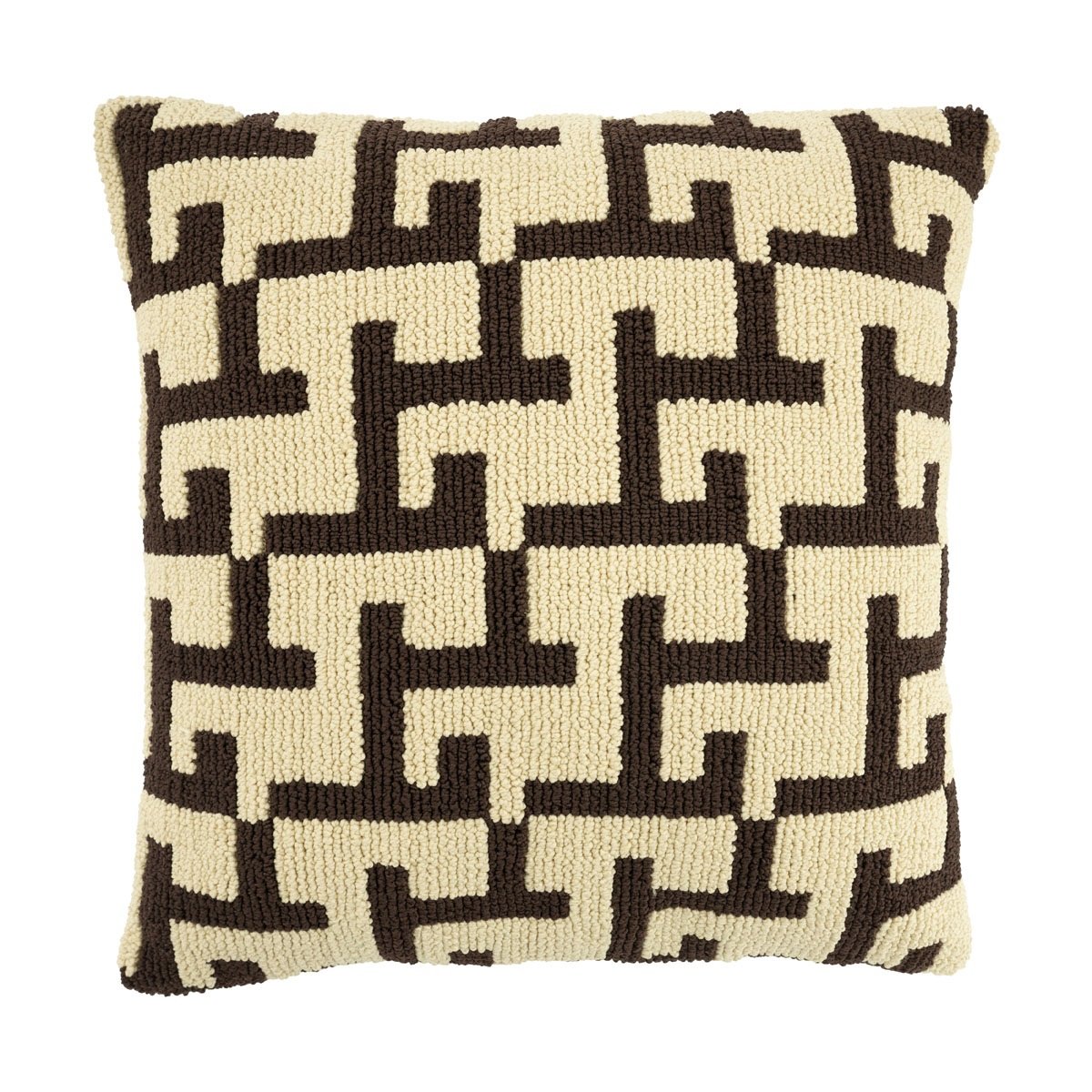 By-Boo sierkussen Ziggy bruin 50×50 cm