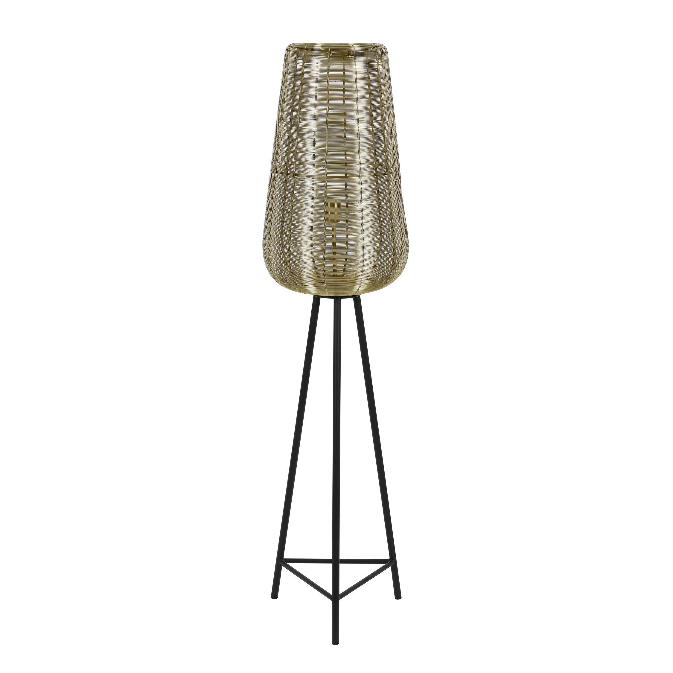 Light & Living vloerlamp driepoot Adeta goud