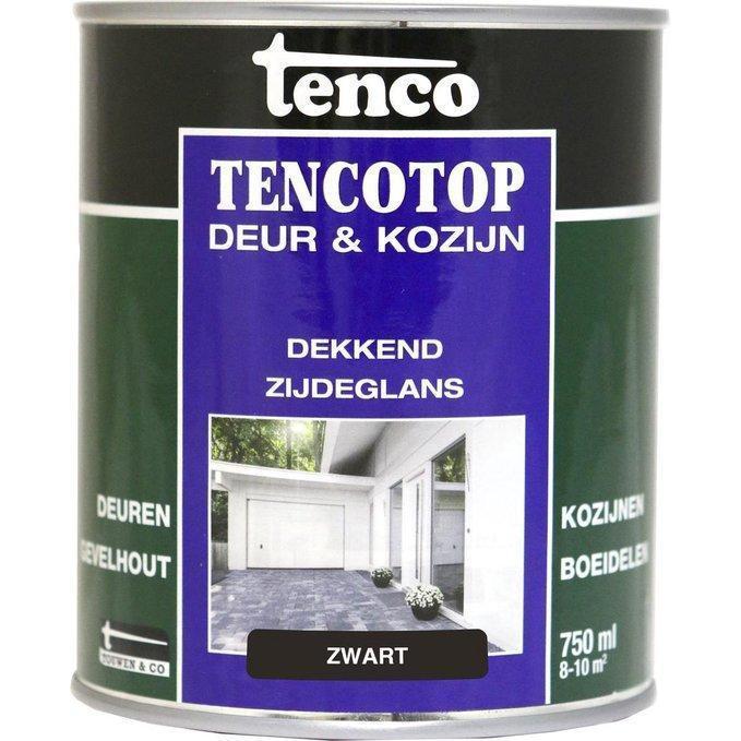 Tenco Top dekkend zijdeglans zwart 750 ml.