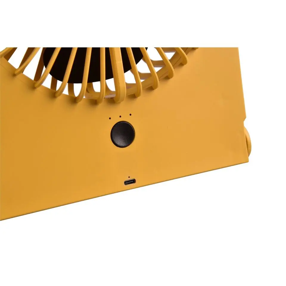 Trio Breezy tafelventilator geel