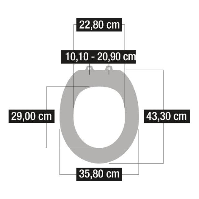 Cornat Premium 4 toiletbril softclose wit