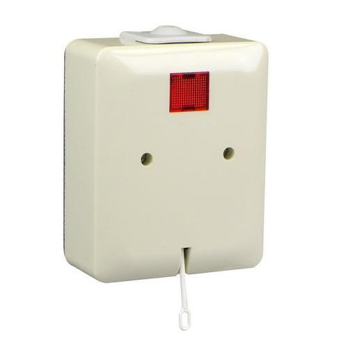 Wasmachineschakelaar 2-polig crème 